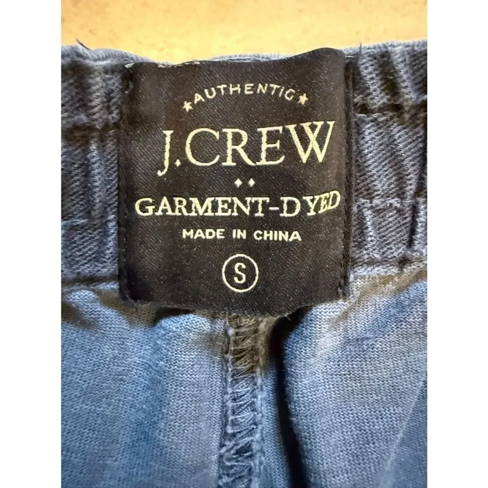J. Crew Navy Elastic Waist Drawstring Shorts